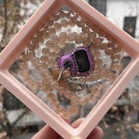 Digital Finger Tally Counter Glass 99 Tesbih avec PE Box Case Perles de prière Islam Chapelet électronique pour les cadeaux de l'Aïd