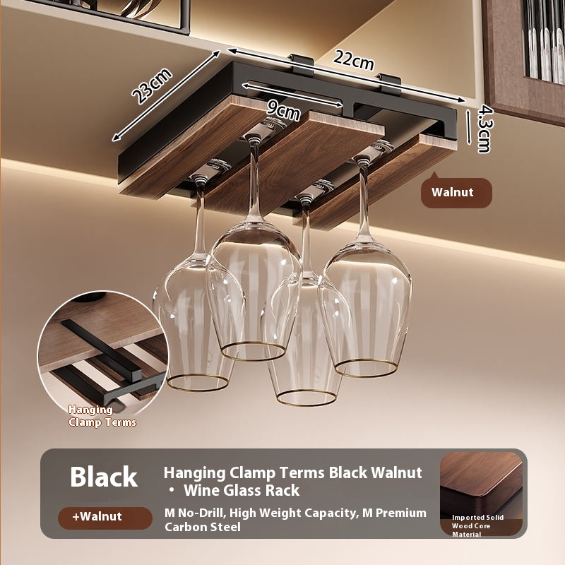 Madera de Nogal Negro, 2 Soportes con Capacidad para 4 Tazas