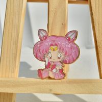 5CM joli soldat marin lune dessin animé Baji Ba Ji recueillir Anime alliage Badge broche broche