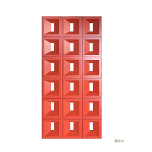 Pannelli decorativi da parete in ABS a effetto mattone 3D, a doppia faccia, con nove griglie divisorie, per interni, impermeabili, in pietra artificiale. - Product Image 1