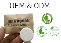 Détergent à fruits et légumes OEM, nettoyant effervescent, comprimé de lavage et de nettoyage