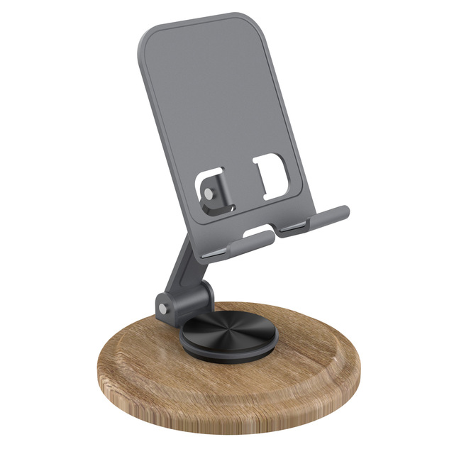Full Metal Rotating Phone Stand-multi-functional Portable Folding Design With Custom Logo Option for Desktop Use