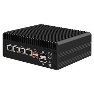 Zynshield PC Mini 4Lan konsumsi rendah, PC dengan Intel N100 4 2.5G Lan 1 DDR4 Max. 32GB NVME SSD 2 HDMI DP USB <span class=keywords><strong>3.2</strong></span> TPM untuk Linux Windows - Product Image 3