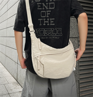 Sac à main de voyage unisexe de grande capacité Sac à bandoulière unique en nylon imperméable avec logo personnalisé et style tendance