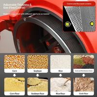 Moulin à riz et broyeur de céréales combinés, haute efficacité, application commerciale pour le traitement des grains à la ferme et à la maison
