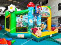 Vente directe usine : Château gonflable combiné avec toboggan, thème Monde des prairies et Papillons, pour usage résidentiel, parc d'attractions pour enfants