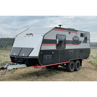 Remorque de camping-car tout terrain entièrement meublée en aluminium pliable australien de luxe HQ19