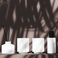 Diffuseur de parfum en céramique en forme de cône inversé personnalisé C&H avec logo gravé, poterie durable, rechargeable