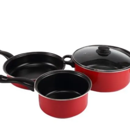 xnmaysun Hot Sale Cheap Price 3Pcs Set Non-stick Heatable Flat-bottomed Pan