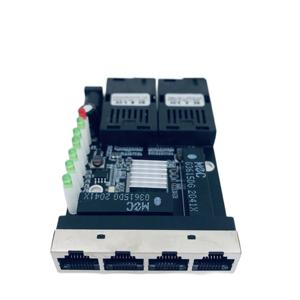 Nuevo Convertidor de <span class=keywords><strong>Fibra</strong></span> 2SC 4GE, Switch Ethernet Gigabit 10/100/1000M, Convertidor de Medios de <span class=keywords><strong>Fibra</strong></span> Óptica, Modo Único, 4RJ45 <span class=keywords><strong>UTP</strong></span> y 2SC - Product Image 5