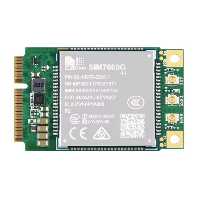 ZYSY SIM7600G-H-PCIE SIMCom Original 4G LTE Cat-4 Module with GNSS Standard Chipset Standard Application Mini-PCIe Connector