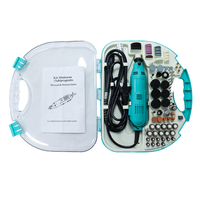 Kit d'outils rotatifs électriques mini-meuleuses 130W, 211 pièces, avec arbre flexible pour polissage, gravure et sculpture