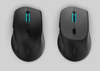 Mouse Optik Nirkabel Ergonomis OEM Senyap 2.4Ghz BT Antarmuka USB 1600 DPI 6 Tombol Dua Tangan Bertenaga Baterai