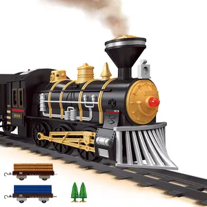 Новинка игрушечный Электрический Железнодорожный Поезд Модель Железнодорожный игрушечный поезд набор б/о железнодорожные треки игрушки для детей рождественские подарки