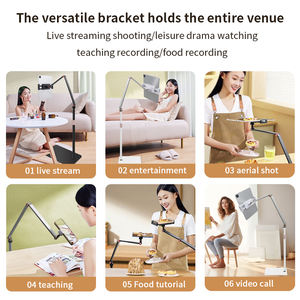 360 °   Soporte de Teléfono Flexible de Aleación de Aluminio con Rotación, Montaje con Abrazadera I-Clamp, Brazo de 54 cm <span class=keywords><strong>para</strong></span> Oficina, Estudio, Transmisión en Vivo y Grabación - Product Image 2