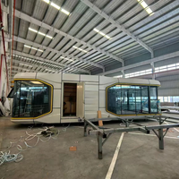 Maison capsule spatiale personnalisée, maison préfabriquée en forme de pod pour projets de glamping de luxe, directement de l'usine