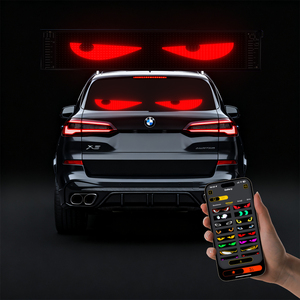 1696 <span class=keywords><strong>LED</strong></span>ネームロゴサイン無料デザインAPP制御フレキシブル5V電圧<span class=keywords><strong>LED</strong></span>マトリックスパネル車広告デジタルポスター - Product Image 3