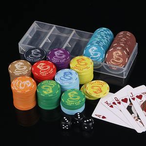 Usine chinoise de conception de <span class=keywords><strong>dragon</strong></span> chanceux d'étoile de poker bon marché pour le divertissement de catégorie de <span class=keywords><strong>casino</strong></span> jetons de poker en céramique du Texas Hold'em - Product Image 3