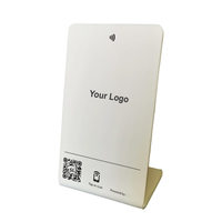 Sunlanrfid-Présentoir de table Google Review NFC pour restaurant