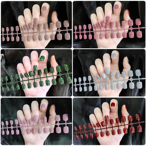 Fangyuan Vernis de finition UV brillant pour <span class=keywords><strong>faux</strong></span> ongles, motif <span class=keywords><strong>bonbon</strong></span>, couleur unie, application à l'huile, amovible, ultra-fin, sans couture, pour nail art - Product Image 3