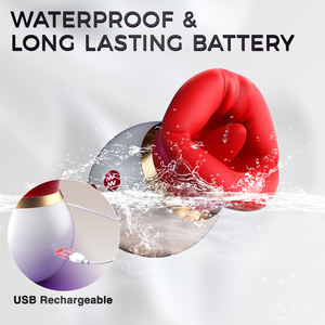 APP 3 in 1 donne stimolatore orale del seno presa in giro orgasmo clitoride leccare grande bocca giocattolo rosa <span class=keywords><strong>Sex</strong></span> Toy vibratore per le donne - Product Image 6