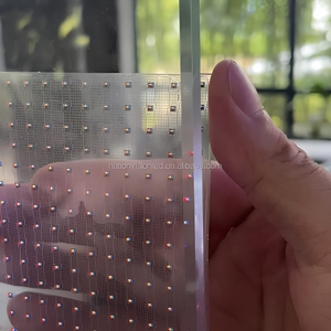 Pellicola <span class=keywords><strong>LED</strong></span> Trasparente P10 Flessibile Autoadesiva per Schermi <span class=keywords><strong>LED</strong></span> da Interno per Centri Commerciali, Negozi e Pannelli Video - Product Image 4