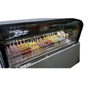 Congélateur de présentation de crème glacée sur comptoir pour la présentation de gelato, 8 bacs - Product Image 4