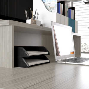 Escritorio de oficina ejecutivo rectangular ajustable de pie moderno con almacenamiento de archivos y fácil montaje para CEO <span class=keywords><strong>Boss</strong></span> - Product Image 5