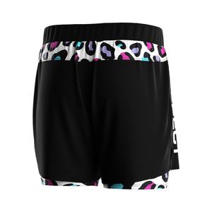 Shorts de sport 2-en-1 en polyester pour la course, le BJJ, le MMA, le grappling, la gym et le fitness, avec poches pour téléphone et double couche - Product Image 2