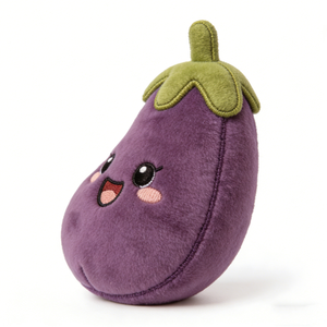 Customized Eggplant plush <b>Vegetable</b> plush toy Purple eggplant stuffed animal - Product Image 1