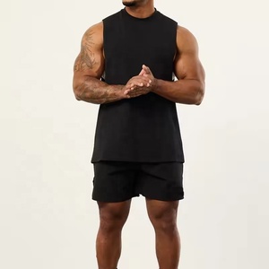 Massgargment Factory OEM Gym Muscle Workout Premium canottiere nere all'ingrosso senza maniche camicie da <span class=keywords><strong>uomo</strong></span> canottiere canotte - Product Image 2
