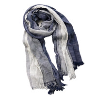 Écharpe-châle unisexe en viscose dégradée, style coréen, à rayures artistiques en coton, longue, pour voyage, décontractée, pour adulte