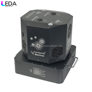 Leda เอฟเฟกต์เวทีงานแต่งงาน: สีดำแบบ dual-Moving-HEAD หมุนไร้สาย DMX ดอกไม้ไฟเครื่องกำเนิดประกายไฟเย็น - Product Image 5