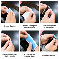 Adhésif pour perruque transparent en PU, imperméable, pour extensions de cheveux, perruques, ruban adhésif double face ultra-résistant