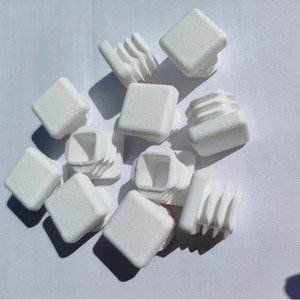 Han Zhe 25mm Square Tube Plug Pe <b>Plastic</b> End Cap For <b>Table</b> Chair Leg Minimalist Design Easy Installation - Product Image 1