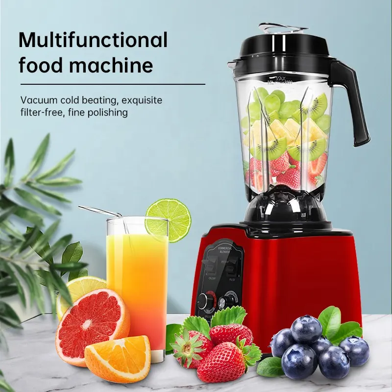 Высококачественный сверхмощный 4500 Вт большой измельченный лед коммерческий Серебряный блендер