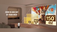 Meilleures ventes - Mini projecteur vidéo sans fil intelligent avec batterie intégrée, projecteur portable pour home cinéma, système d'exploitation Android, rechargeable