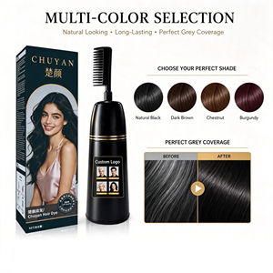 Tinte para el cabello en barra CHUYAN, color negro mágico instantáneo, para hombres y mujeres, uso en salón, certificado CE, etiqueta privada, muestra. - Product Image 1
