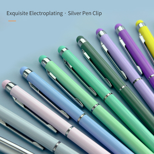 Biểu Tượng Tùy Chỉnh Macaroon Morandi Màu Kim Loại Bút Bi 1.0Mm Bằng Văn Bản Chiều Rộng Viết Tay Cảm Ứng Tụ Chế Biến Màu Đầu - Product Image 3