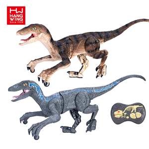 HW 2.4G télécommande simulation Tyrannosaurus Raptor garçons RC radio électrique animal course dinosaure modèle enfants jouets ensemble cadeaux - Product Image 1