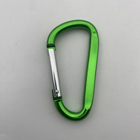 Mousqueton en aluminium pour sac à dos, camping, randonnée, porte-clés en D, clip de verrouillage, boucle de fixation