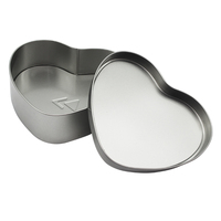 Boîte en métal de luxe en forme de cœur, personnalisée, échantillon gratuit disponible, vente en gros, pour emballage de bonbons, biscuits, cadeaux, promotion