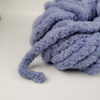 Hoyia pour tricoter à la main couverture Chenille fil Polyester gros Super Jumbo volumineux 100 bonnes couleurs carte fournie ou personnalisée
