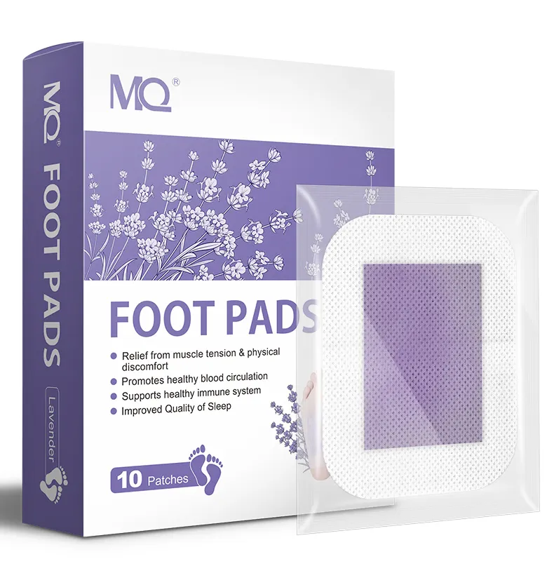 Patch pour les pieds de nettoyage en profondeur Produit de santé 100% lavande naturelle sommeil profond détendre le corps coussinets de pied avec CE