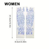 Chaussettes en coton d'acupression pour la réflexologie des pieds avec ensembles de bâtons d'outils de massage