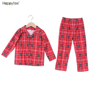 Pas cher prix <span class=keywords><strong>famille</strong></span> correspondant noël PJs impression Plaid respirant thermique Polyester manches longues 2025 cadeau hommes femmes enfants bébé - Product Image 1