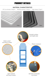 Support d'affichage en mousse PVC certifié CE avec style fanion, étagères et présentoirs promotionnels écologiques pour <span class=keywords><strong>les</strong></span> salons professionnels - Product Image 2