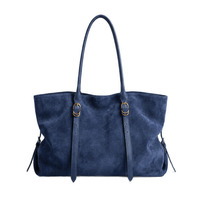 Sac fourre-tout souple en similicuir marron pour femme, avec bandoulière en cuir réglable, grande capacité, sac de luxe vintage pour le travail