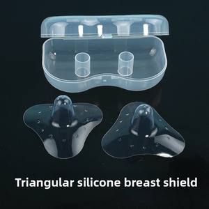 Protector de Pezones de Silicona en Forma de Flor para Madres Lactantes, 1 Par, Cubierta Triangular para Pezones con Caja de PP - Product Image 3