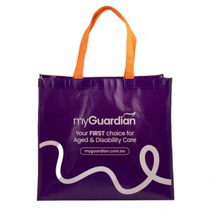 Grand sac non tissé personnalisé avec image promotionnelle laminée en PP, motif lettres écologique - Product Image 2